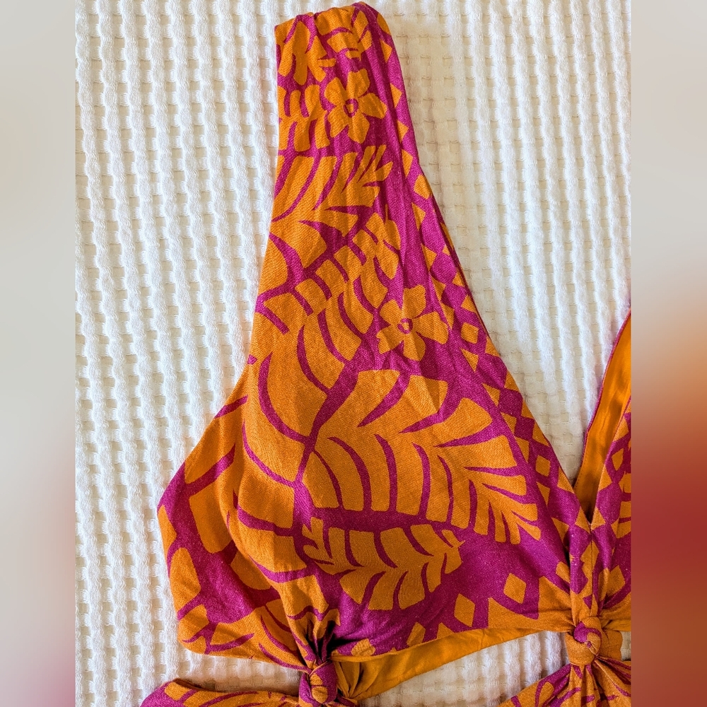 FARM Rio Pink and Orange Mini Dress - Picture 12 of 16
